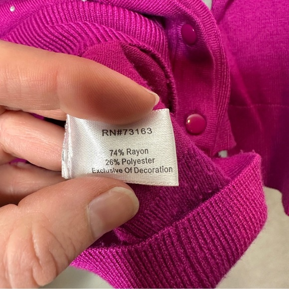 Boston Proper Sequin Button up cardigan - Picture 8 of 8